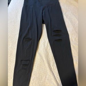 Aerie distressed leggings. Large.